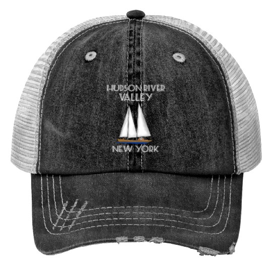 Sailing Hudson River Valley New York Trucker Hats