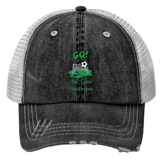 Soccer Star One Team and One Dream Lets Go Trucker Hats