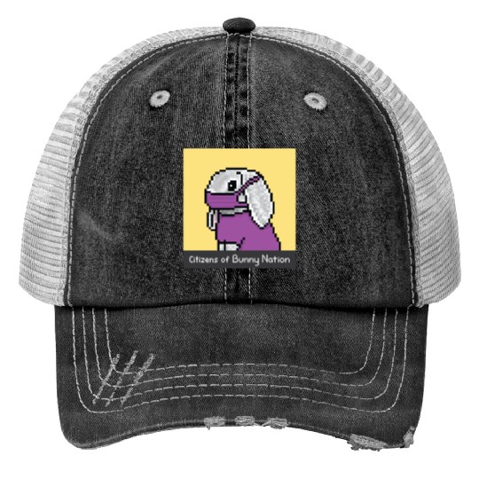 Citizens of Bunny Nation NFT #33 Artwork Trucker Hats