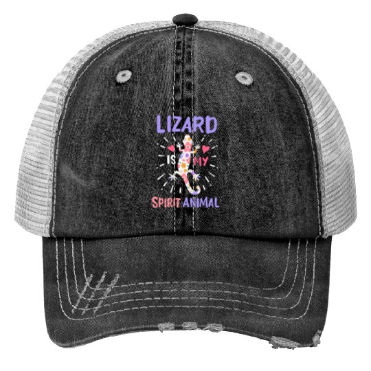 Lizard Reptile Herpetologist Lizard Lover Trucker Hats