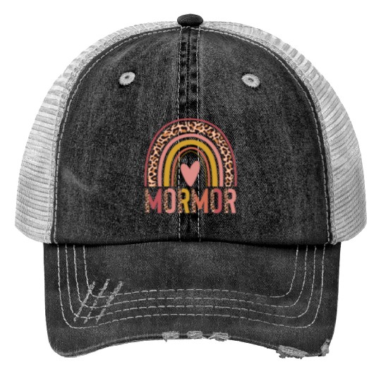 Rainbow Mormor Mothers Day For Mormor Trucker Hats