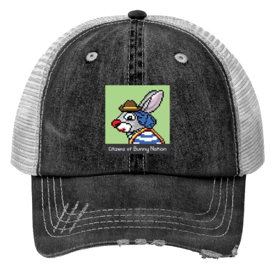 Citizens of Bunny Nation NFT #16 Artwork Trucker Hats