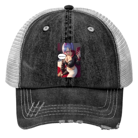Cyberpunk Waifu Influencer Design 4 Trucker Hats