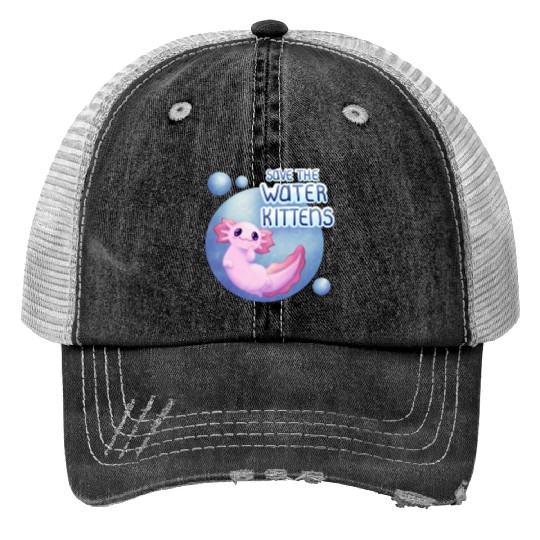 Save the Water Kittens Trucker Hats