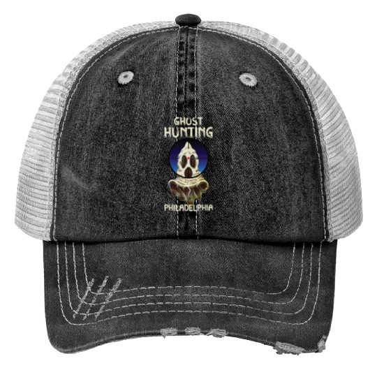 Paranormal Investigator Philadelphia Hunter Ghost Trucker Hats