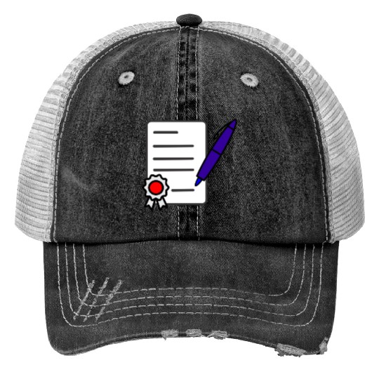 Sign contract Trucker Hats