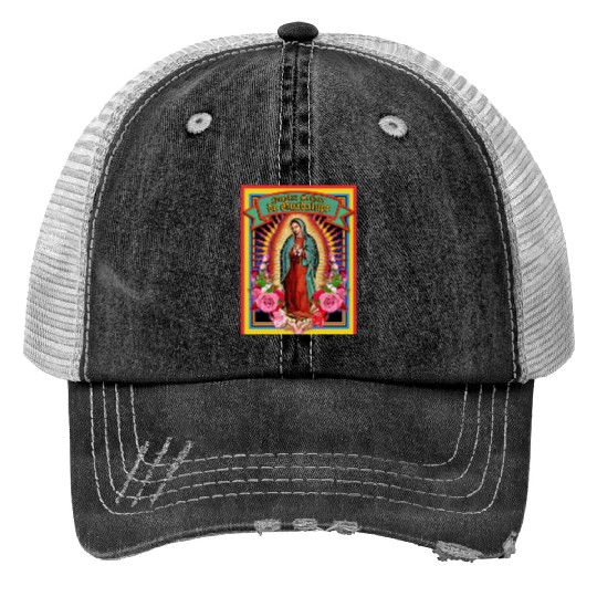 Our Lady Of Guadalupe Virgin Mary Trucker Hats