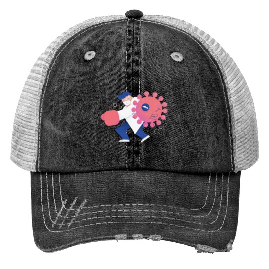 Health Care Professional Beating Coronavirus Trucker Hats