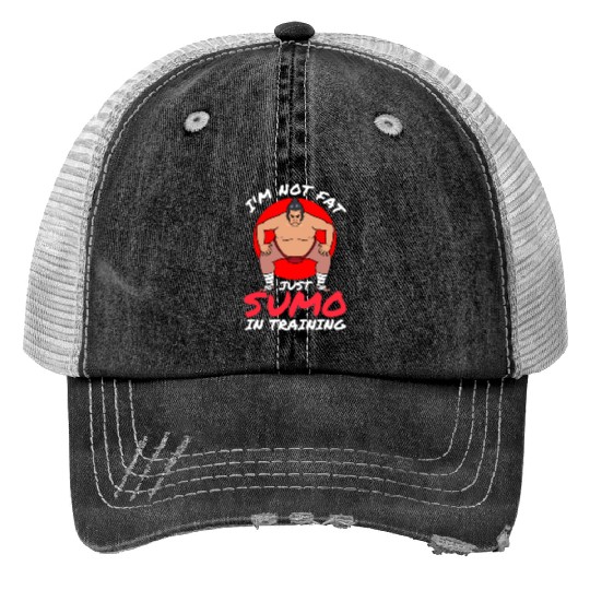 Sumo Wrestler Sumo Wrestling Trucker Hats