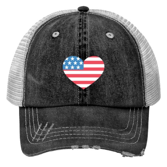 Heart America Trucker Hats