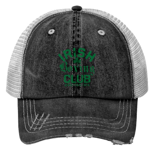 Irish Boxing Club Boston Massachusetts Trucker Hats