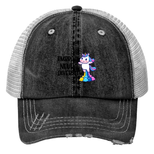 embrace neurodiversity trending Trucker Hats