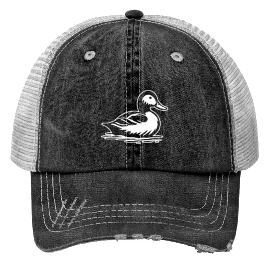 Duck Bird Nature Pond Trucker Hats