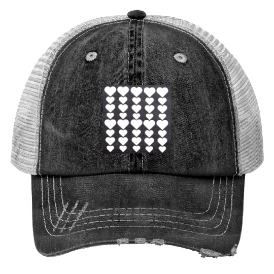 A heart shap Trucker Hats