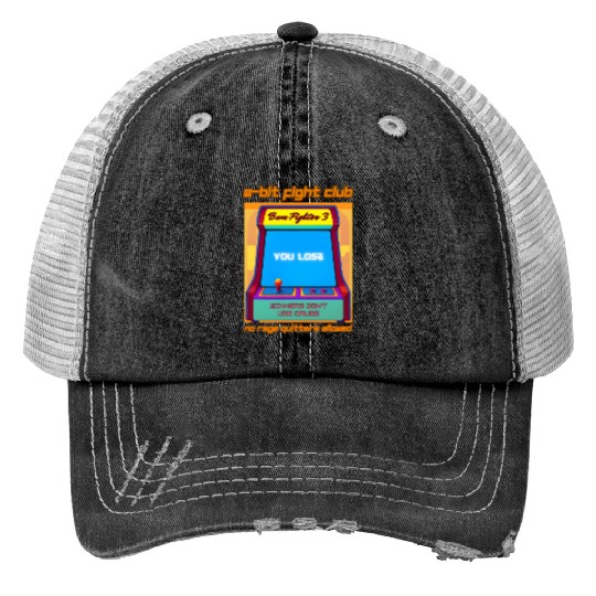 Funny Retro Gaming 80s Arcade 8-Bit Gamer Humor Trucker Hats