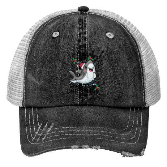 Great White Christmas Trucker Hats