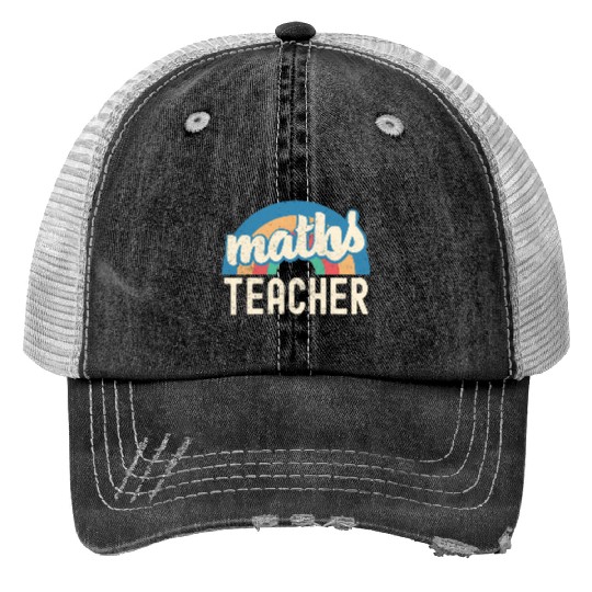 Math Teacher Perfect Gift For Back To School Trucker Hats