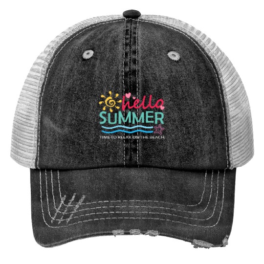 Hello summer Trucker Hats