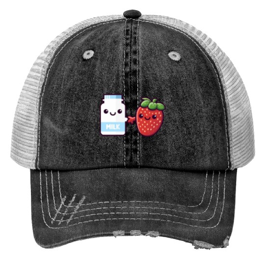 Strawberry Milkshake | Wild Strawberry Trucker Hats