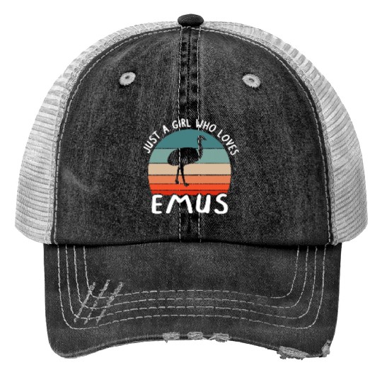 Girl Lover Emu Women Love Saying Fan Trucker Hats