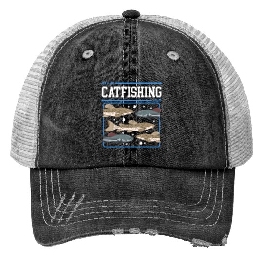 Catfishing Stuff Catfish Fishing Angler Trucker Hats