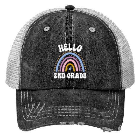 Hello 2nd grade, back to school Trucker Hats