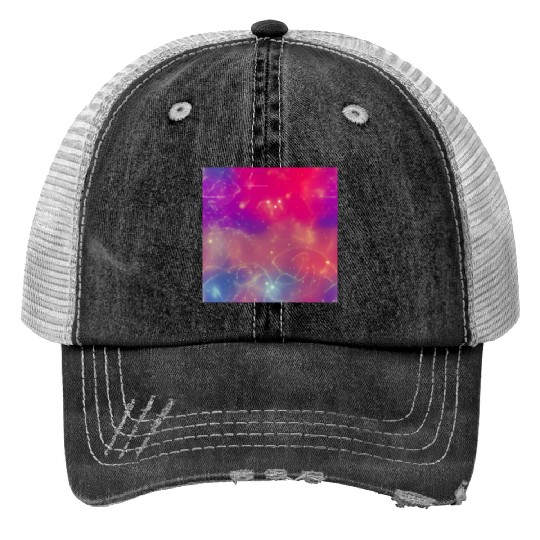 galaxy nebula draw abstract Trucker Hats