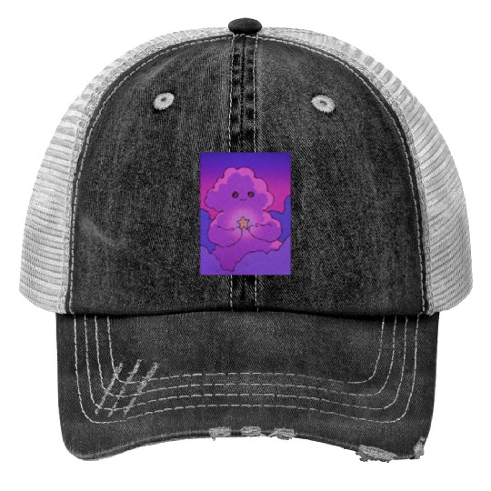 Cute Purple Cloud With Little Star Trucker Hats