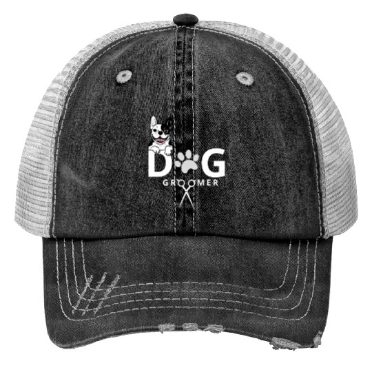 Dog Groomer Trucker Hats Dog Grooming Outfit