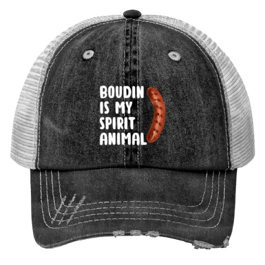 Boudin is My Spirit Animal, Funny Louisiana Cajun Trucker Hats
