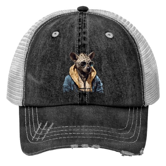 Street Style Spotted Hyena | Hyena Lovers Trucker Hats