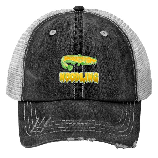 Catfish Fishing Waller Fish Noodler Flathead Trucker Hats
