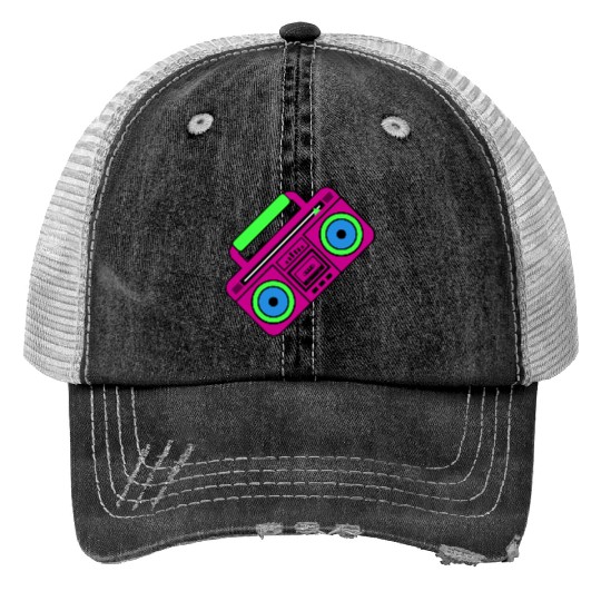 80s Boombox Trucker Hats