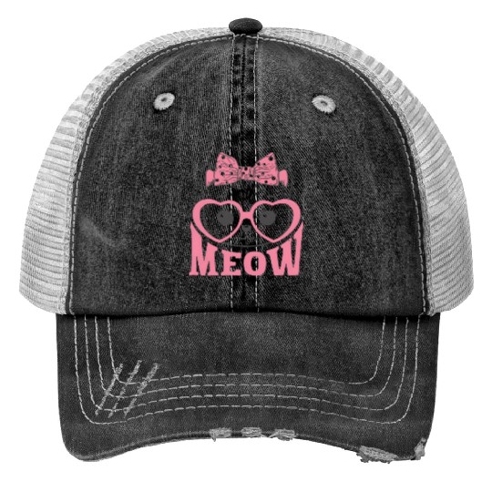Playful Cat Whispers: Simply Meow Trucker Hats
