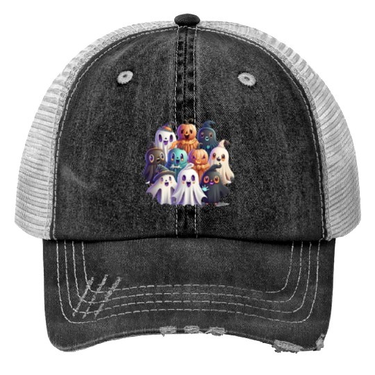 Ghostly Friends Trucker Hats