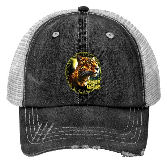 Moonlit Jaguar Trucker Hats