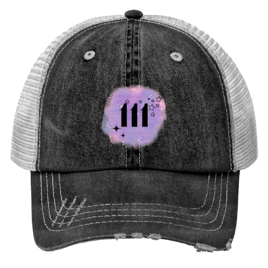Angel Number 111 Numerology Lilac Trucker Hats