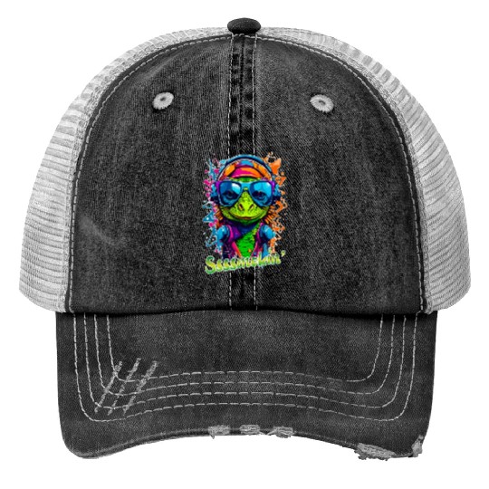 Smokin Lizard Trucker Hats