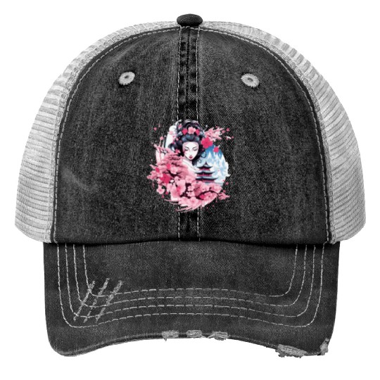 Geisha of Japan Trucker Hats