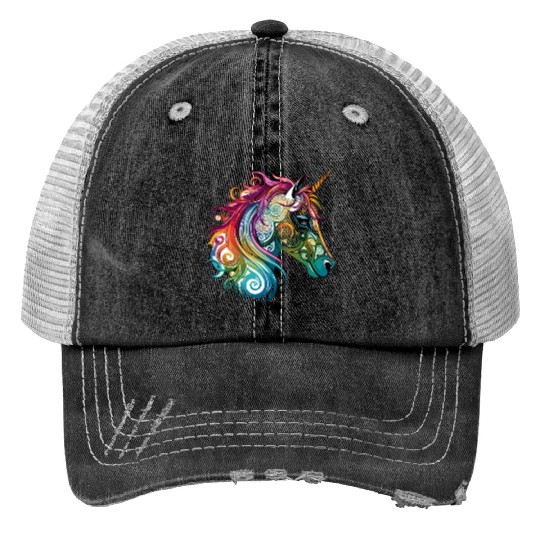 Celtic Unicorn Trucker Hats