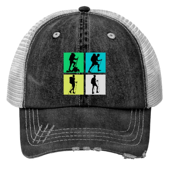 I love hiking , sports hiking lovers gift Trucker Hats