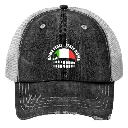 Rome Italy Tourist Guide Trucker Hats
