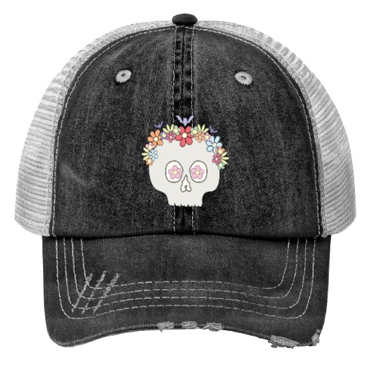 Cute Skull! Halloween Trucker Hats