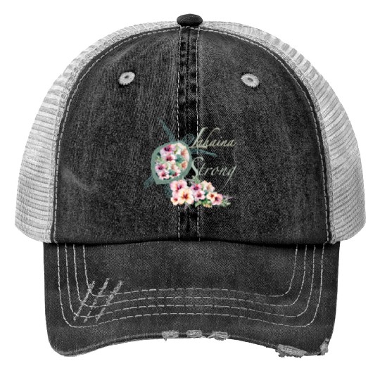 Lahaina Strong: Hibiscus and Sea Turtle Trucker Hats