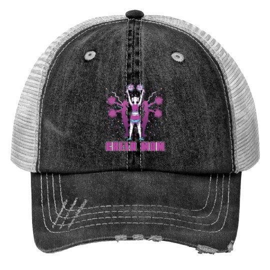Cheerleader Mom Mother's Day Gift Cheerleading Trucker Hats