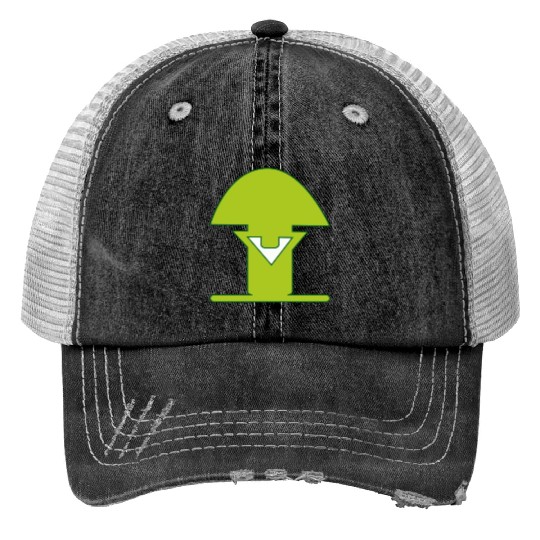 psy logo watching mushroom green Trucker Hats