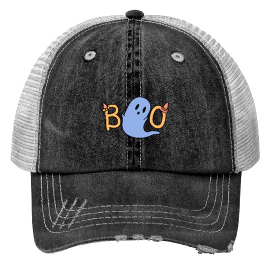 Halloween Cute Ghost Trucker Hats
