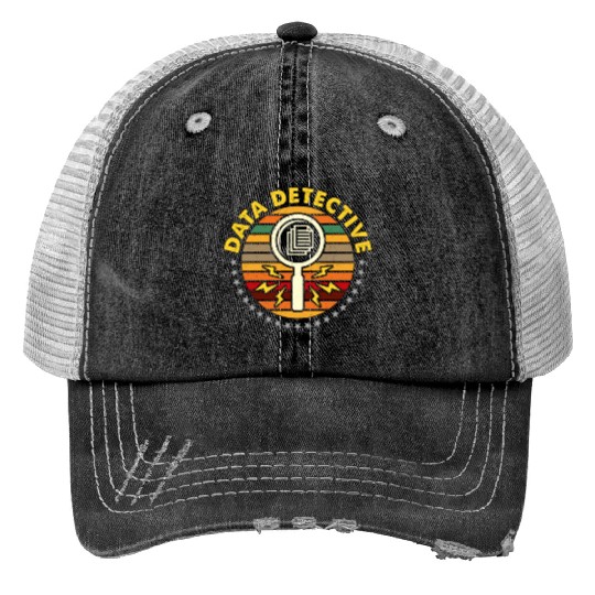 Data Analyst Data Detective Statistics Programmer Trucker Hats