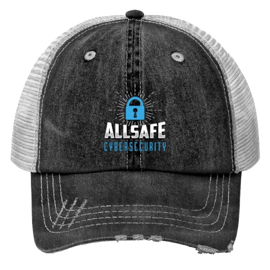Cybersecurity Allsafe Cybersecurity Programmer Trucker Hats