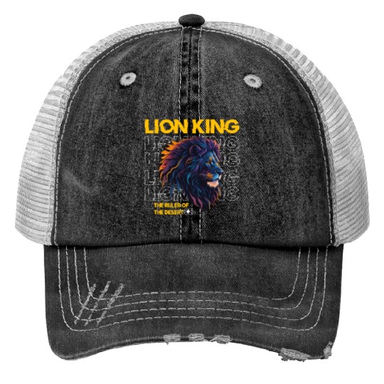 Vector Lion King Digital Accessor Trucker Hats